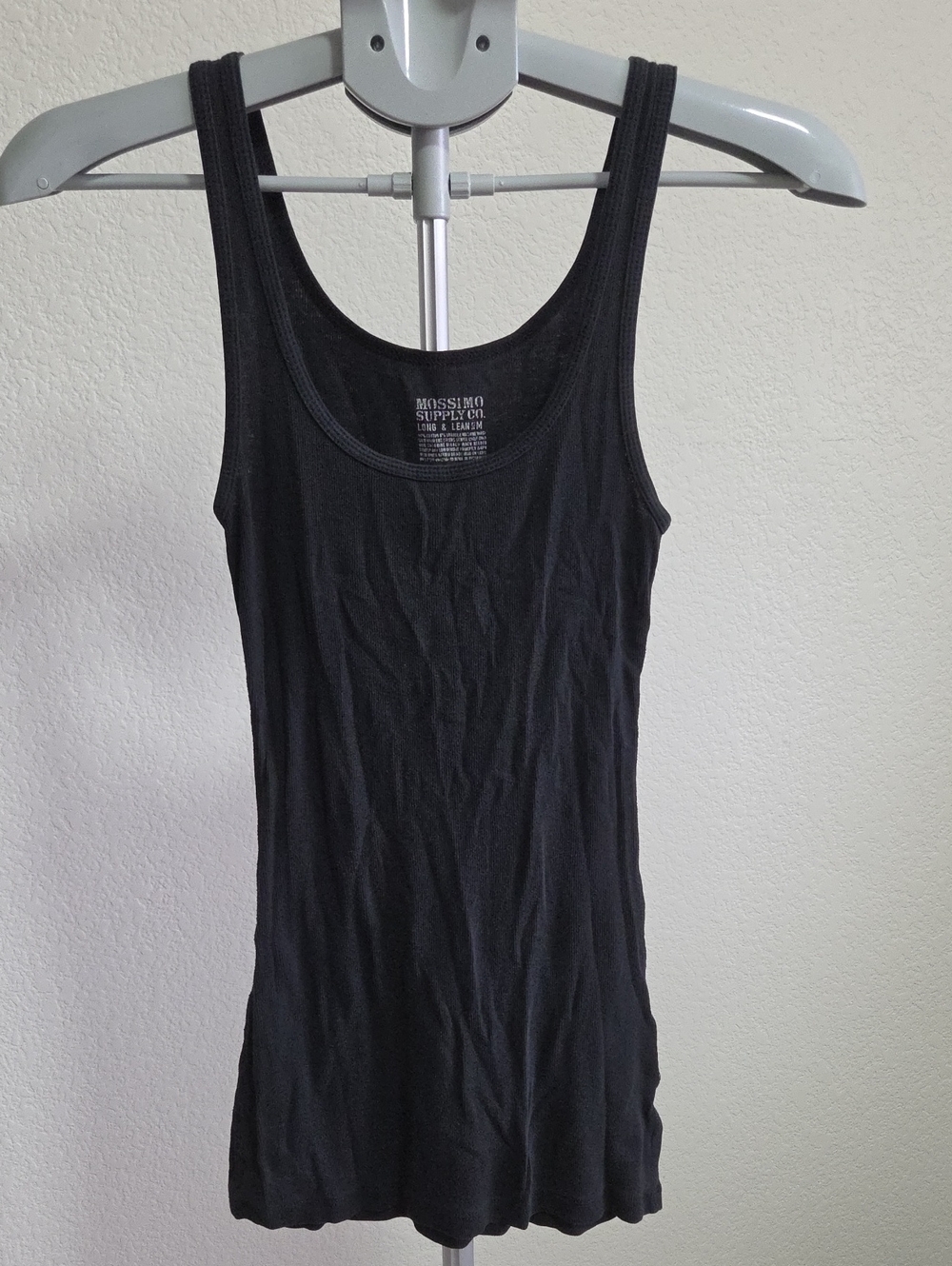 Mossimo Supply Co. Black Ribbed Slim Tank